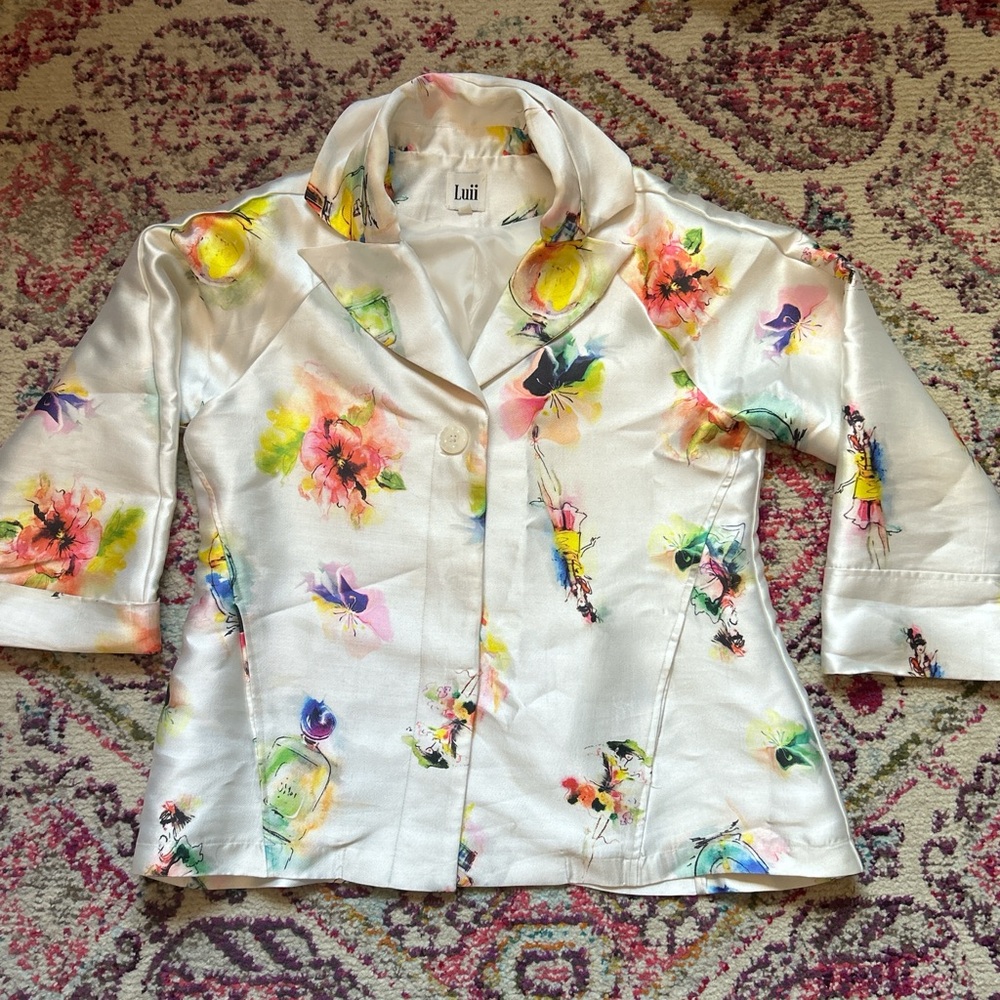 Luii watercolor design blazer